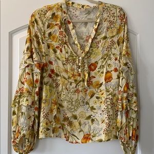 Yellow, Spell, floral blouse